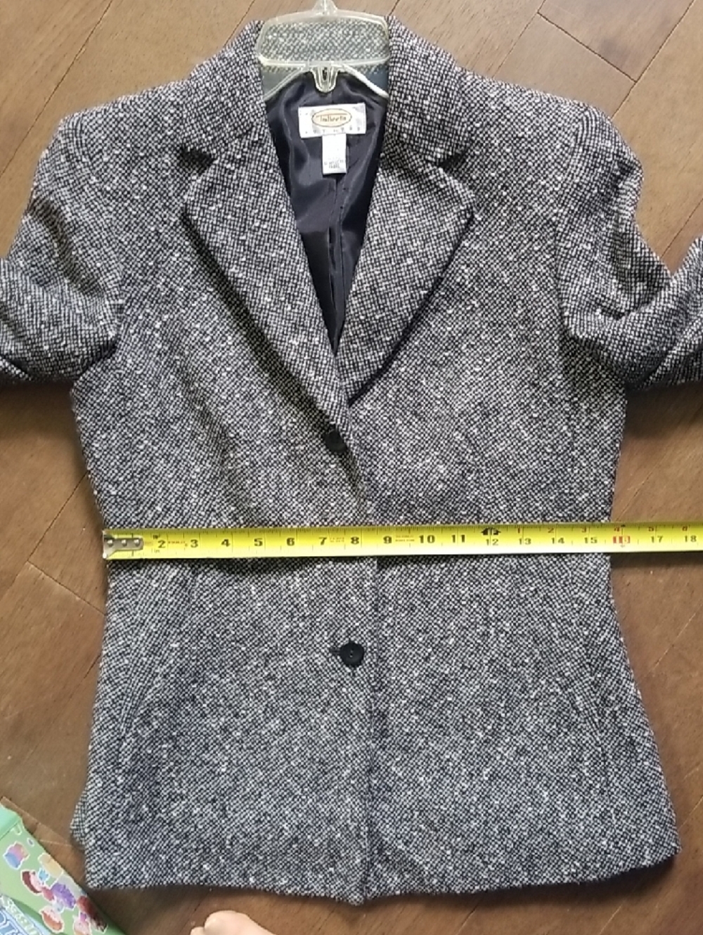 Talbots Black and White Tweed Petite Blazer - Picture 10 of 10